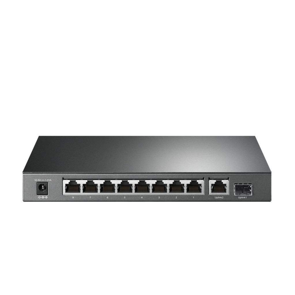 سوئیچ شبکه 10 پورت با 8 پورت +PoE تی پی لینک مدل TL-SG1210P